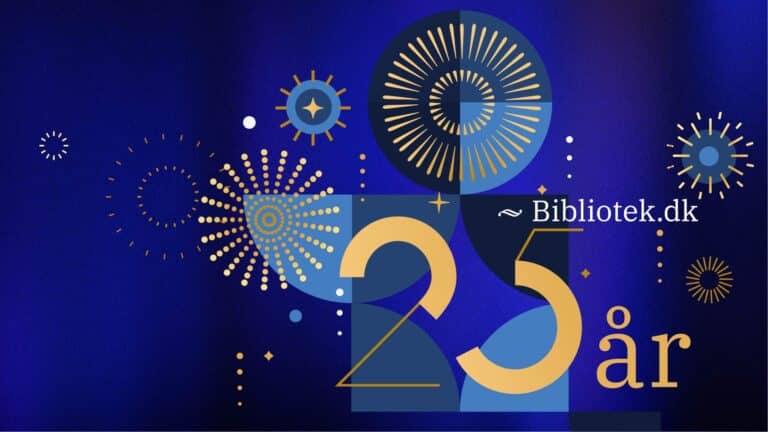 Grafik md tallet 25 og fyrværkeri.